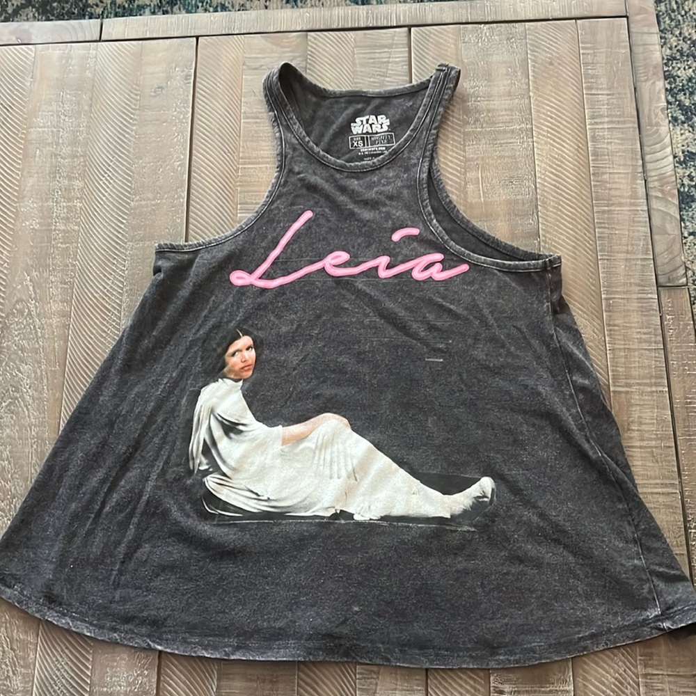 Princess Leia from Star Wars tank top Size xtra small